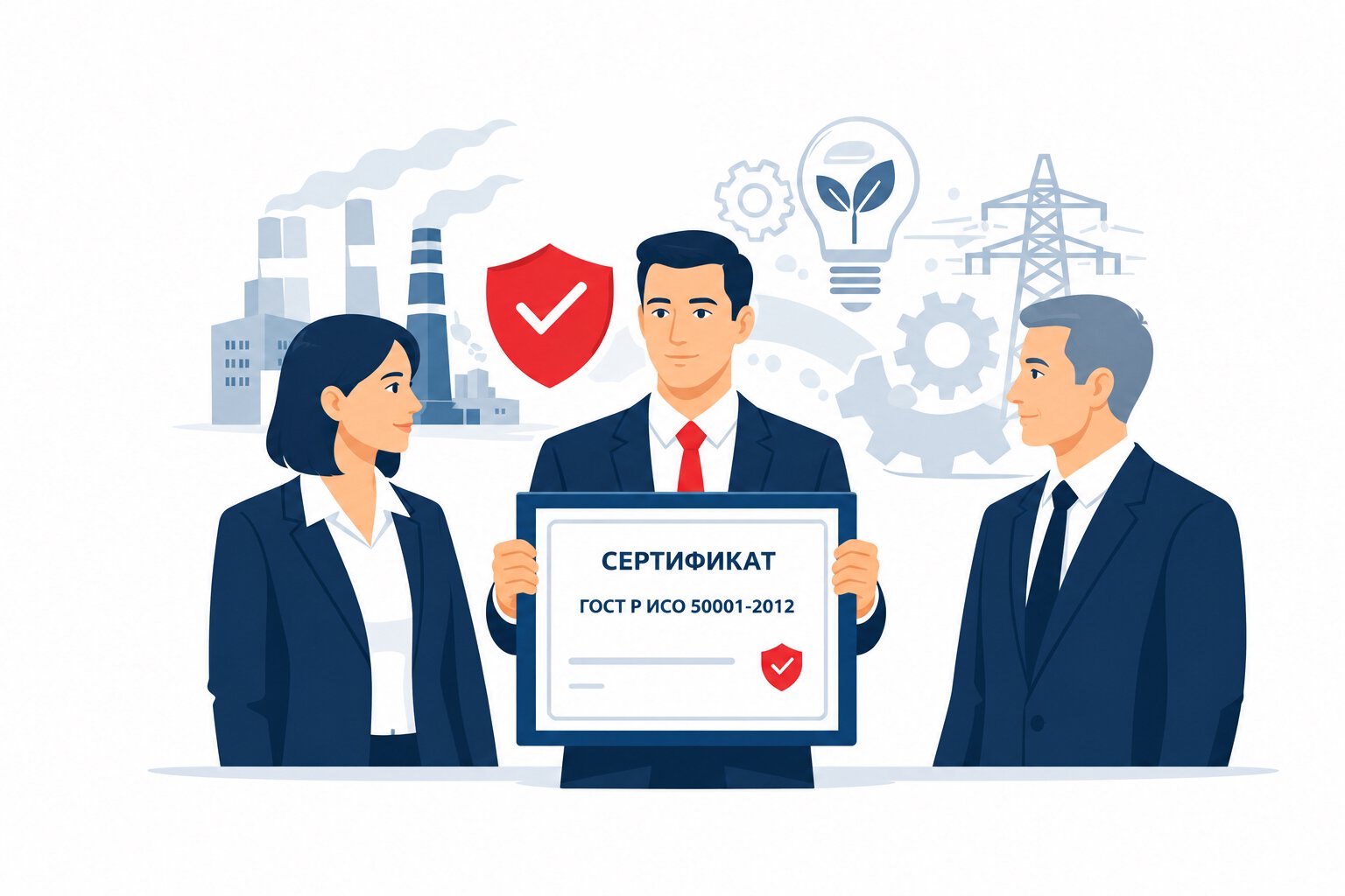 Оформление сертификата ГОСТ Р ИСО 50001-2012 в Приморско-Ахтарске и по всему Приморско-Ахтарскому району Краснодарского края